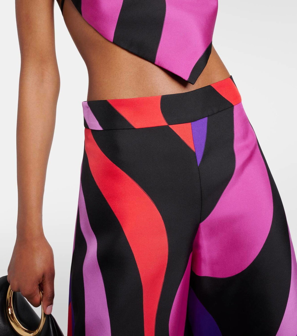 み*ん様 EMILIO PUCCI SILK ビジュー付きターバン Pucci Silk Satin Crepe Fabric/Floral Design Tunic Fabric