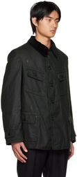 Maison Margiela Black Waxed Jacket