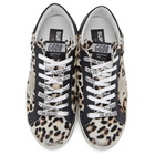 Golden Goose Beige and Brown Horsy Superstar Sneakers