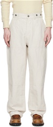 Nigel Cabourn Off-White Carpenter Trousers