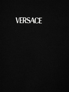 VERSACE - Logo Printed Cotton Zip Hoodie