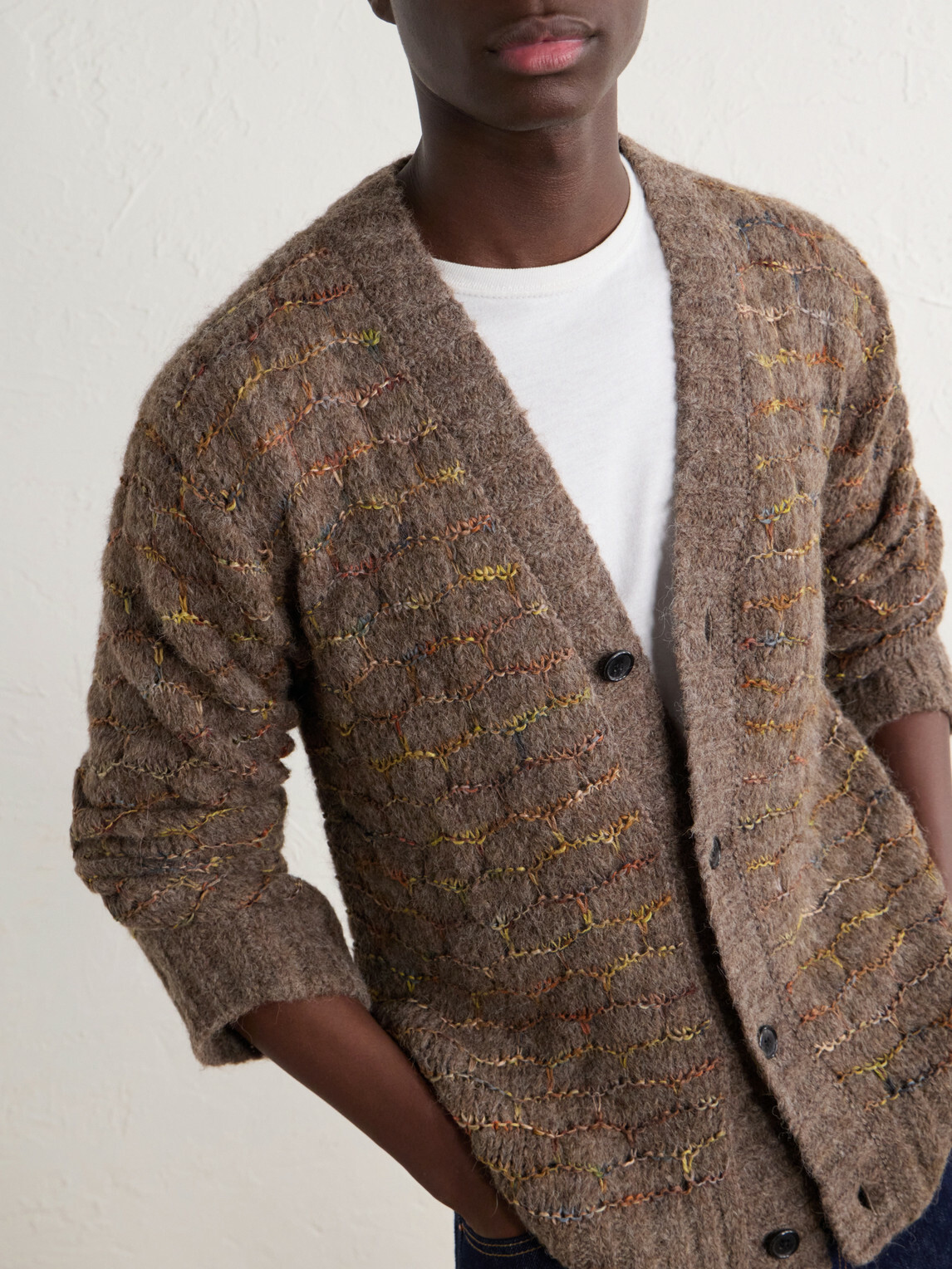 Corridor - Raga Alpaca-Blend Cardigan - Brown