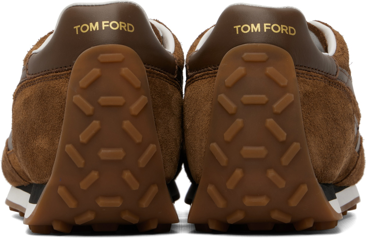 TOM FORD Tan Suede Mick Sneakers