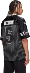 Y-3 Black Garret Wilson Football Short Sleeve Jersey