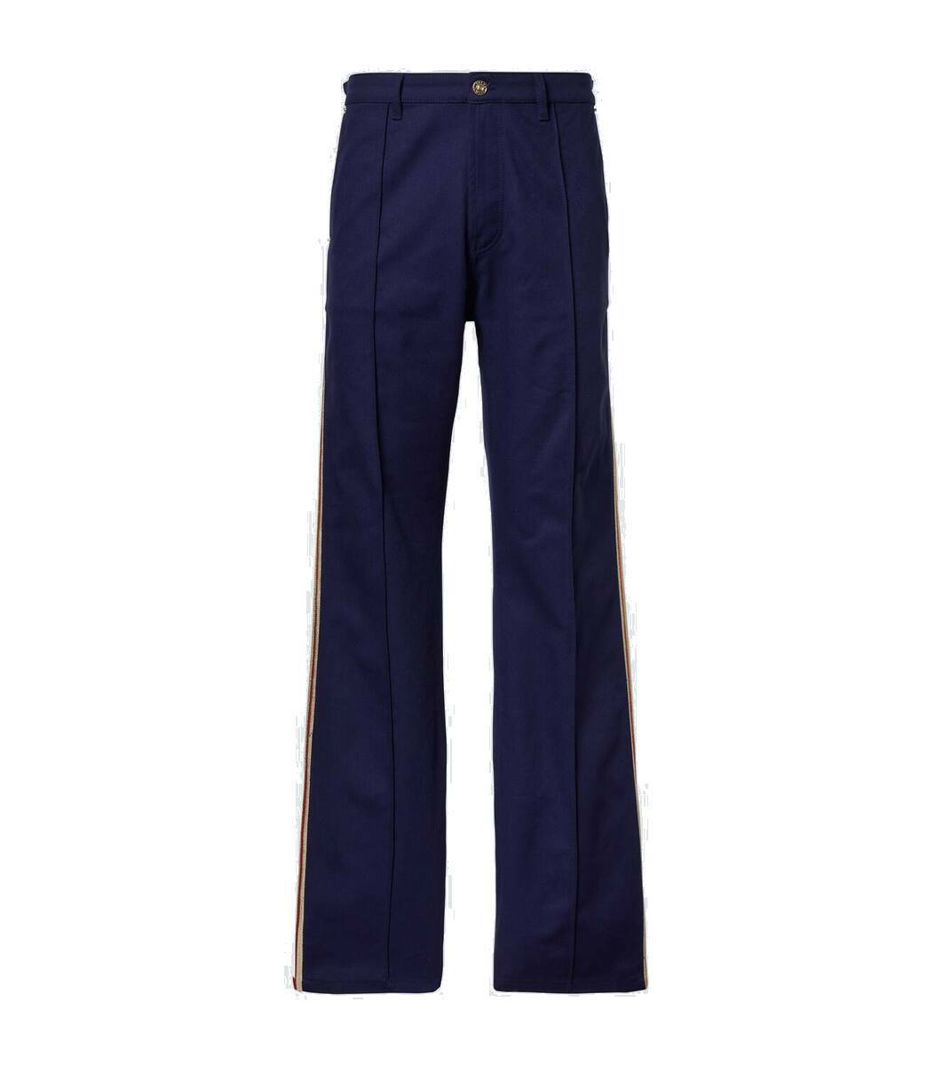 T*R様 WOOL DRILL COLTRANE TROUSERS WALES BONNER Coltrane wool and cotton-blend drill flared