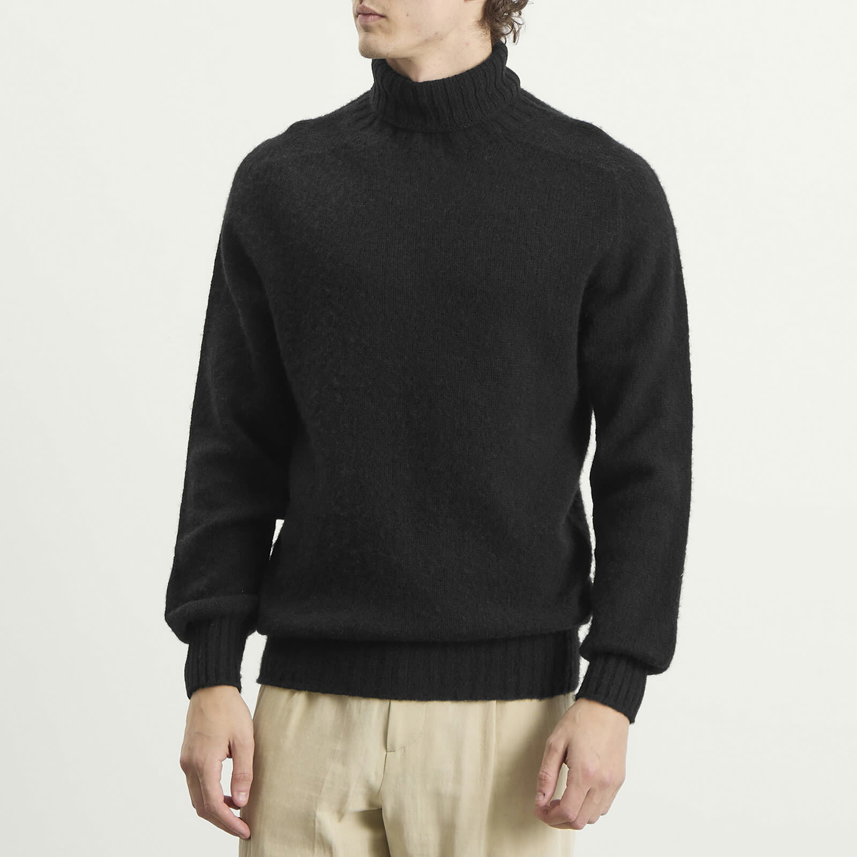 Howlin by Morrison Men's Howlin' Sylvester Roll Neck Knit in Black