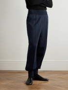 Loro Piana - Tapered Cotton-Jersey Sweatpants - Blue