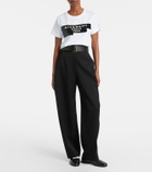 Givenchy Distressed printed cotton jersey T-shirt
