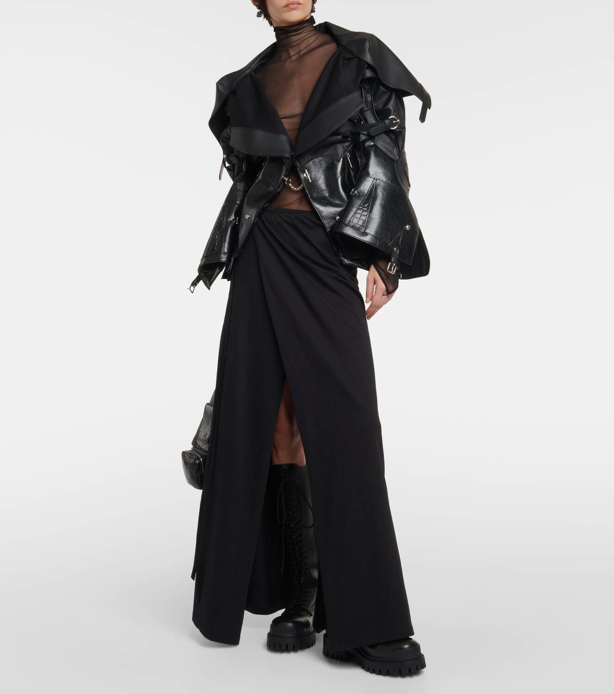 ブルゾン Junya Watanabe FW24 LADIES` JACKET (JN J010 BLACK) Junya Watanabe FW24 LADIES` JACKET (JN J010 BLACK) (Junya