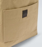 The Row Tori leather-trimmed canvas tote bag