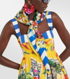 Dolce&Gabbana Portofino printed silk twill scarf