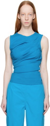 WYNN HAMLYN Blue Chandler Tank Top