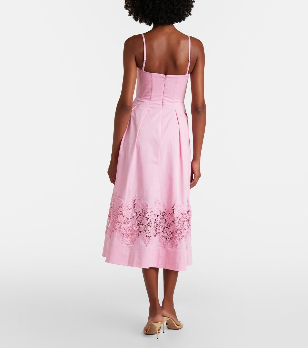 Rebecca Vallance Montreux cotton-blend bustier dress