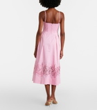 Rebecca Vallance Montreux cotton-blend bustier dress