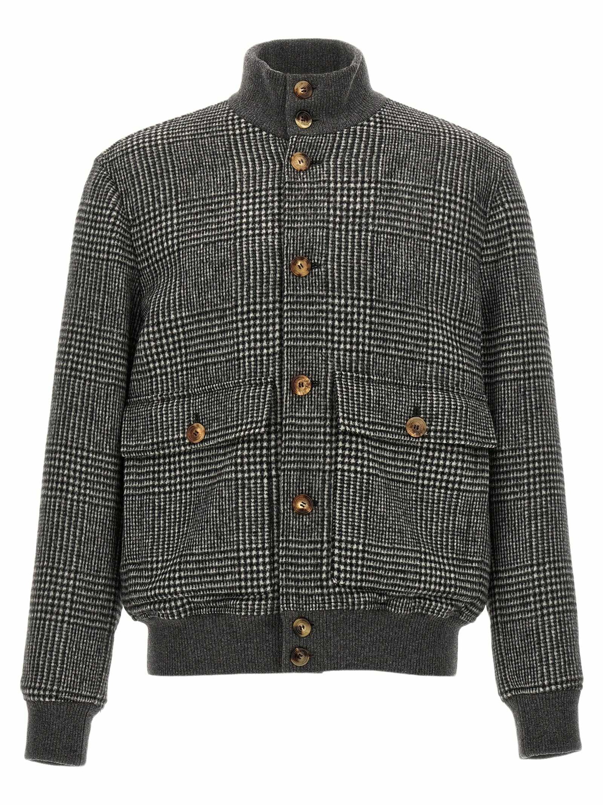 Brunello Cucinelli Check Bomber Jacket Brunello Cucinelli