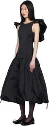 Paula Canovas Del Vas Black Puff Minidress