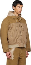 Song for the Mute Khaki TKL Edition Faded Denim Jacket