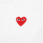 Comme des Garcons Play Women's Polka Dot Hem Heart Tee