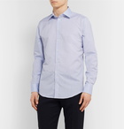 Richard James - Slim-Fit Cotton and Linen-Blend Shirt - Blue