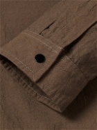 Folk - Assembly Crinkled-Cotton Jacket - Brown