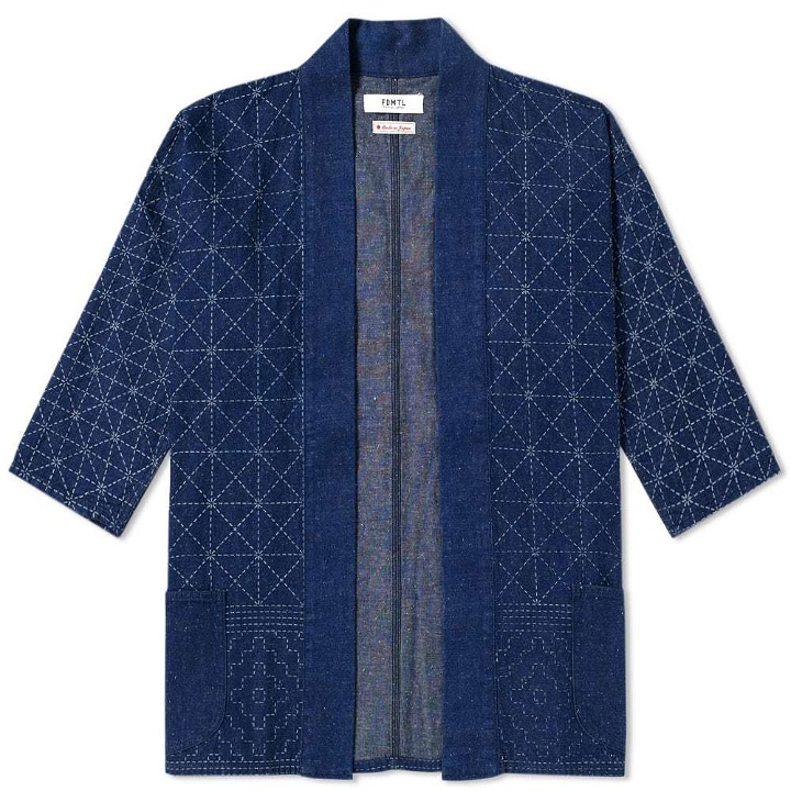 Photo: FDMTL Reflective Kimono Short Coat Blue