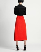 Rier Womens Midi skirt in Tomato red