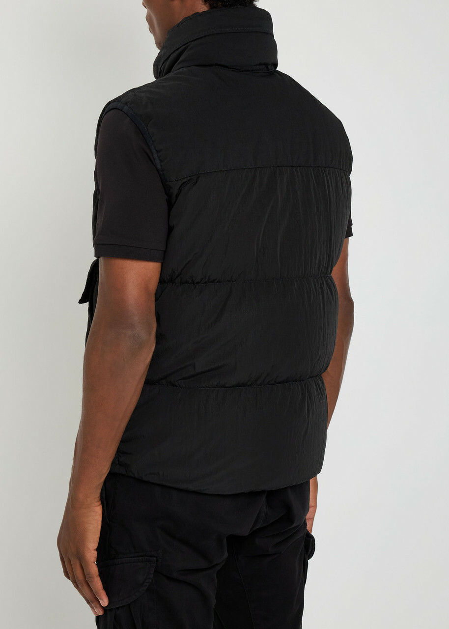 C.P. Company Eco Chrome E-mixed Quilted Gilet Black