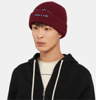 Acne Studios - Logo-Embroidered Wool-Blend Beanie - Red