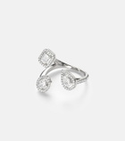 Messika My Twin Trilogy 18kt white gold ring with diamonds