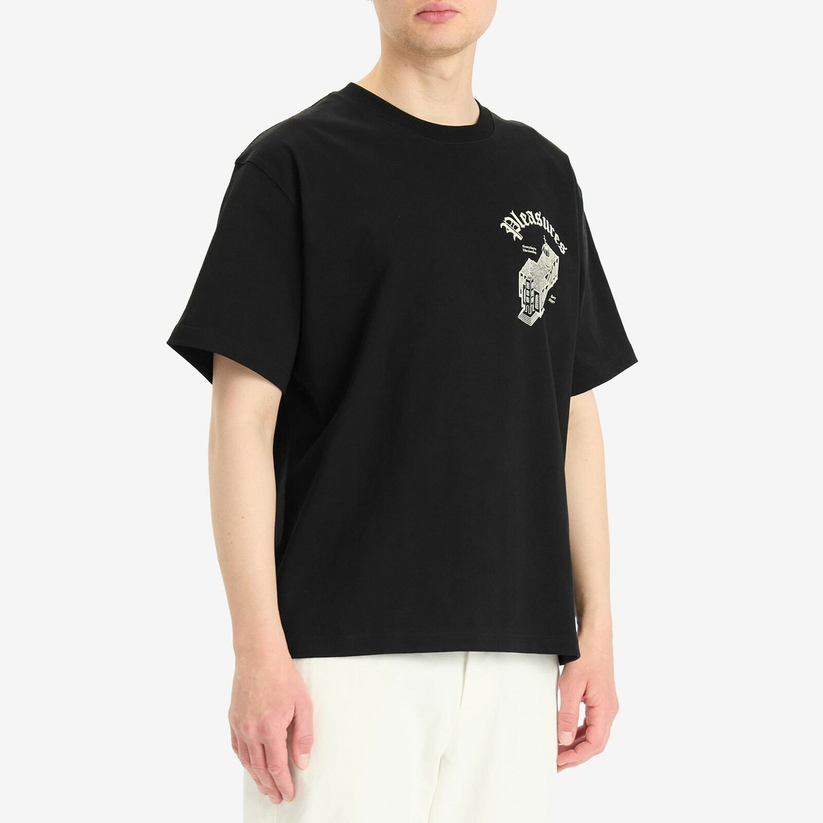 Pleasures Men's Chapel Heavyweight T-Shirt in Black