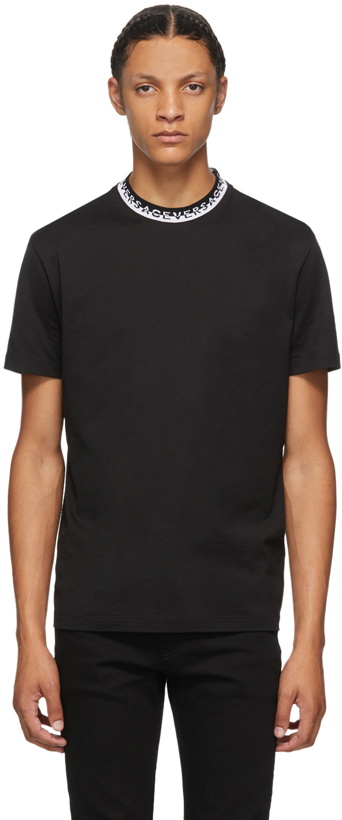 Photo: Versace Black Logo Collar Taylor T-Shirt