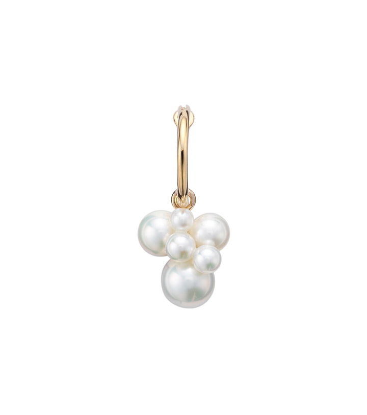 Photo: Sophie Bille Brahe Botticelli 14kt gold single earring with pearls
