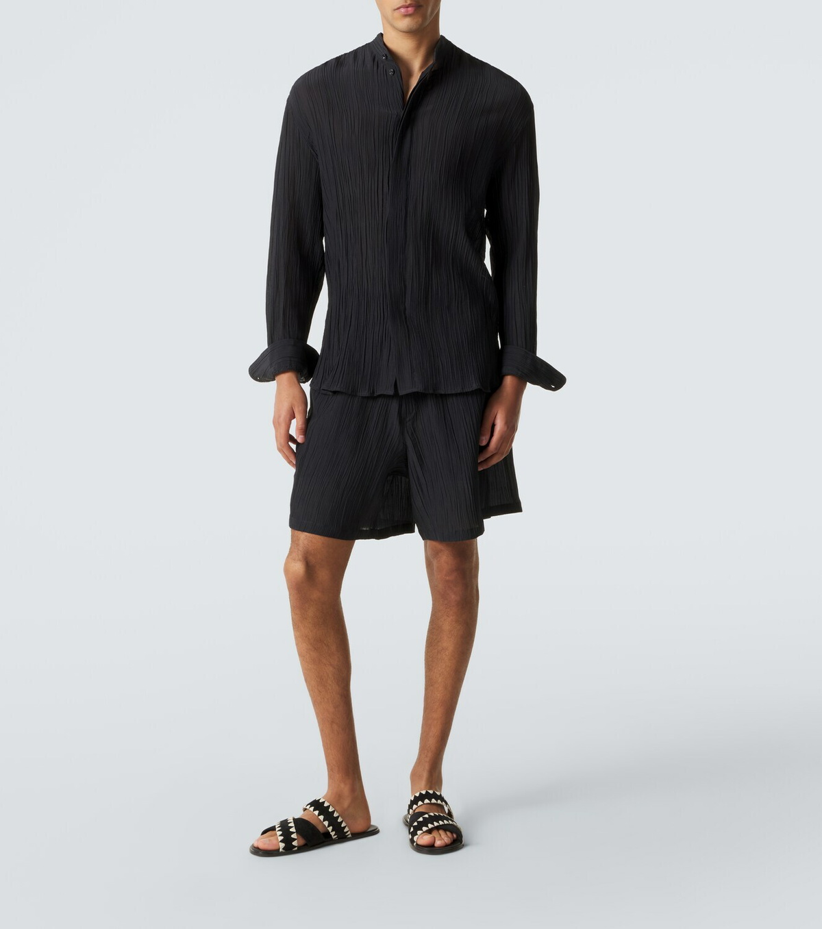 Umit Benan Julian linen and cotton shorts