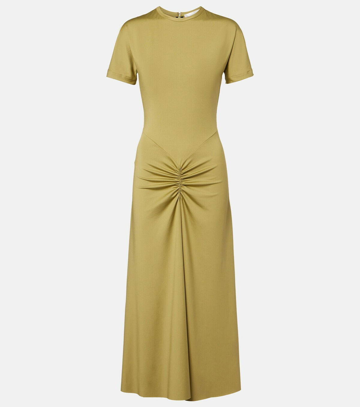 Victoria Beckham Gathered jersey T-shirt dress
