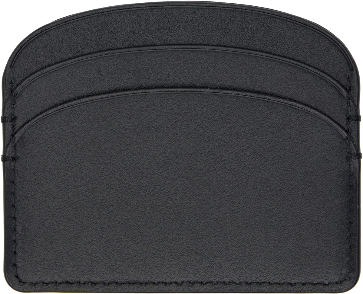 A.P.C. Black Demi-Lune Card Holder