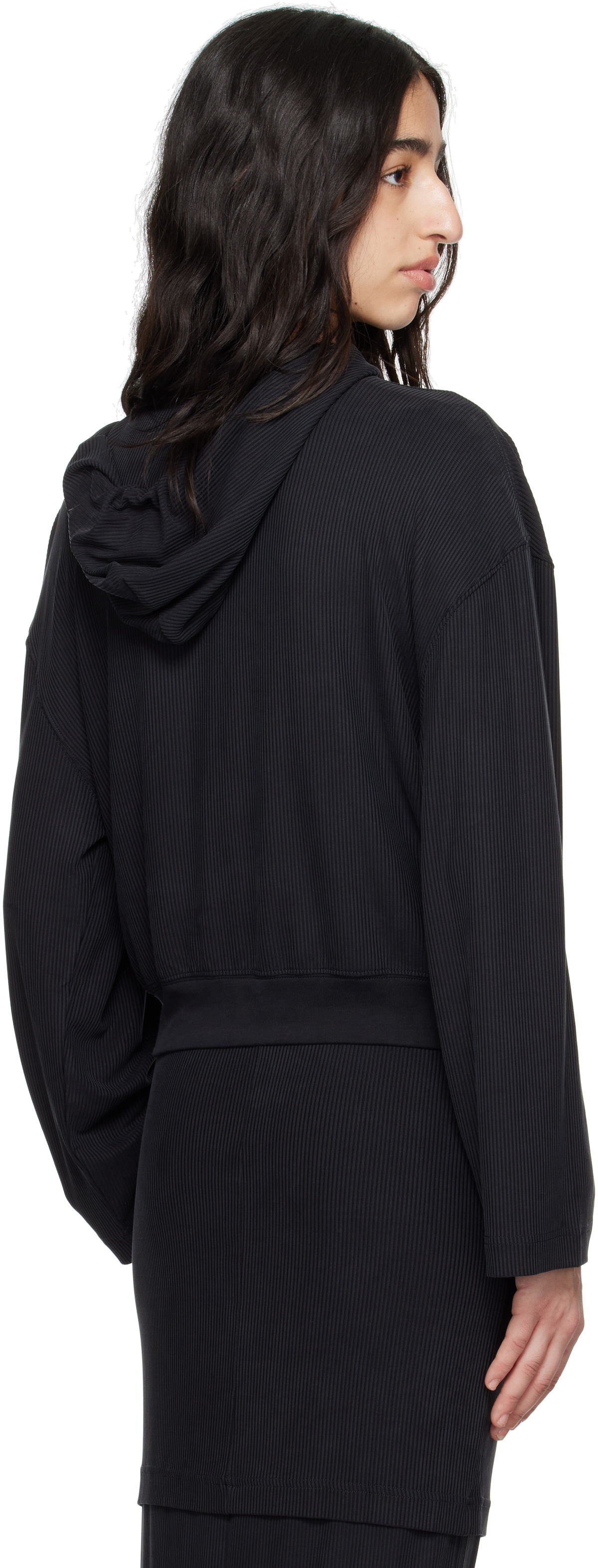 ALAINPAUL Black Zip-Up Hoodie