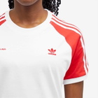 Adidas Women's x Sporty & Rich T-Shirt in White/Collegiate Red