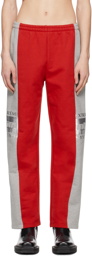 VTMNTS Red & Gray 'Extreme System' Lounge Pants