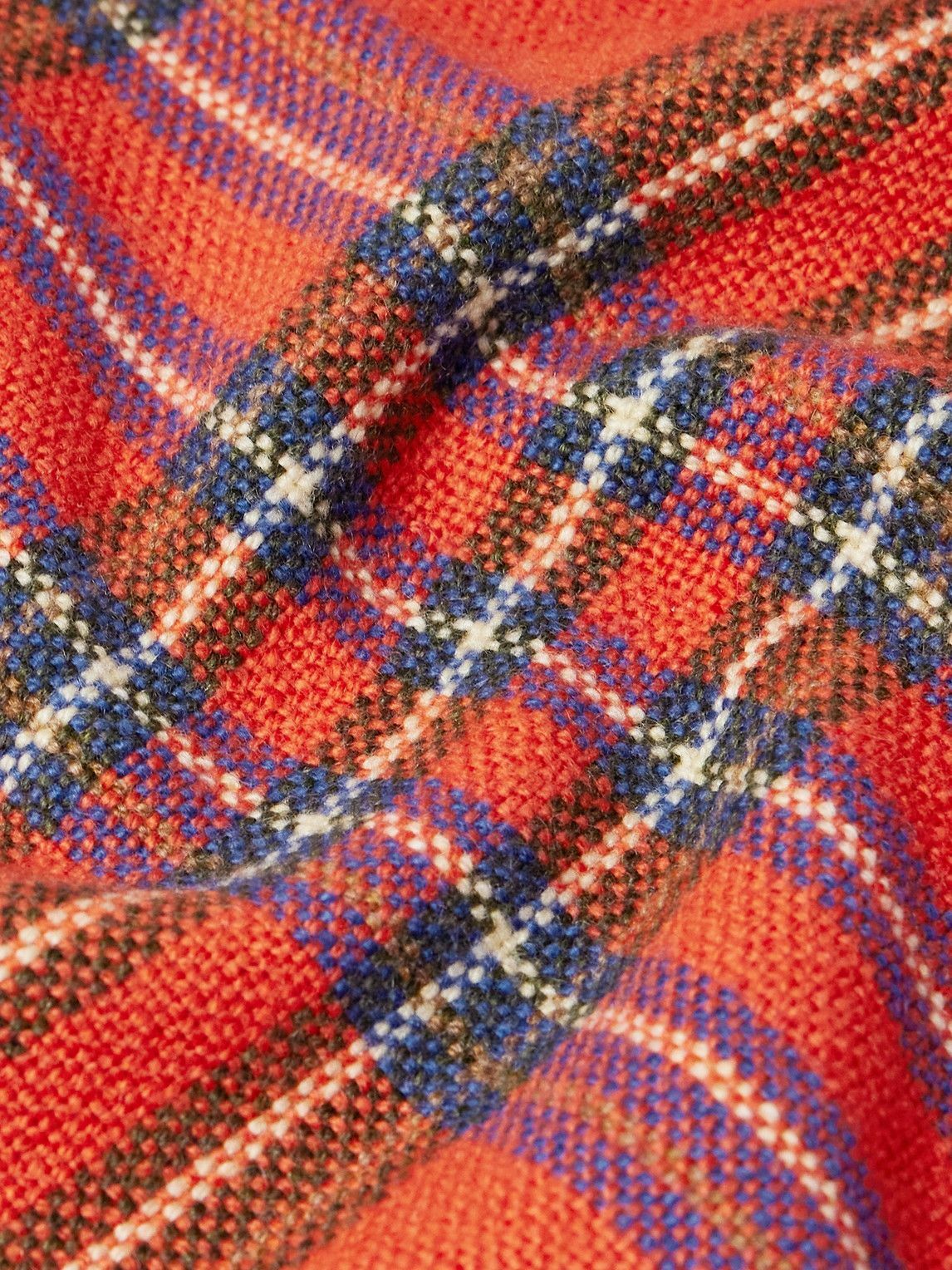 The Elder Statesman - Fringed Checked Cashmere Scarf The Elder
