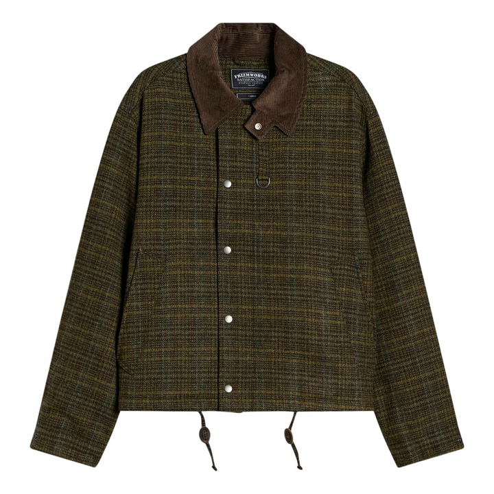 Photo: FrizmWORKS Men's Wool Heritage Hunting Jacket in Seaweed