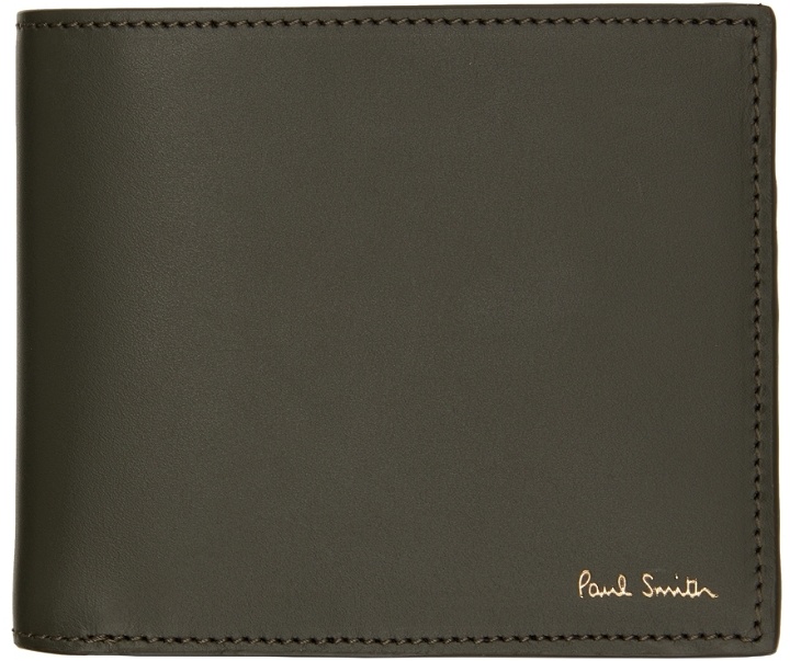 Photo: Paul Smith Green Signature Stripe Interior Bifold Wallet