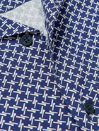 Orlebar Brown - Travis Seglas Slim-Fit Camp-Collar Printed Cotton Shirt - Blue