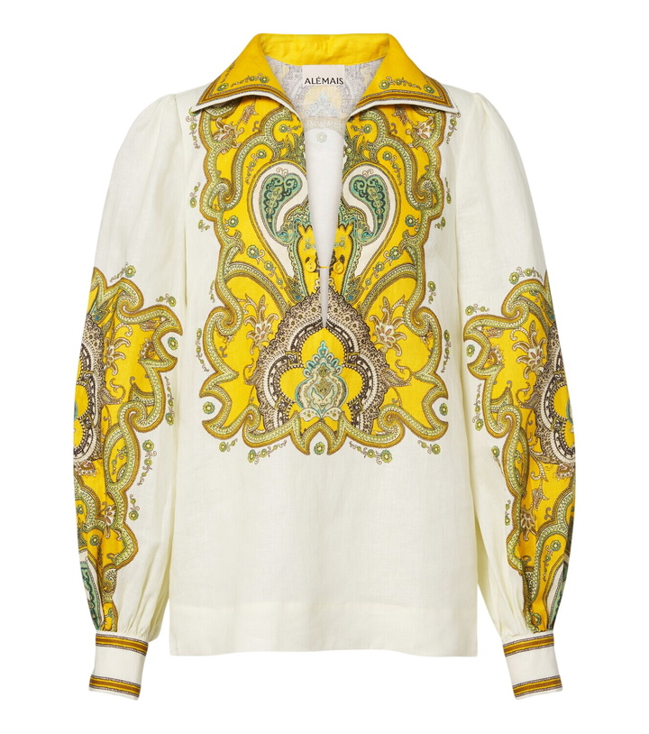 Photo: Alémais Porter printed linen blouse