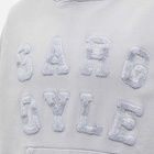 END. x Axel Arigato Men's Milan Gargoyle Hoodie in Light Grey/Ecru