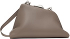 The Attico Taupe Day Off Shoulder Bag