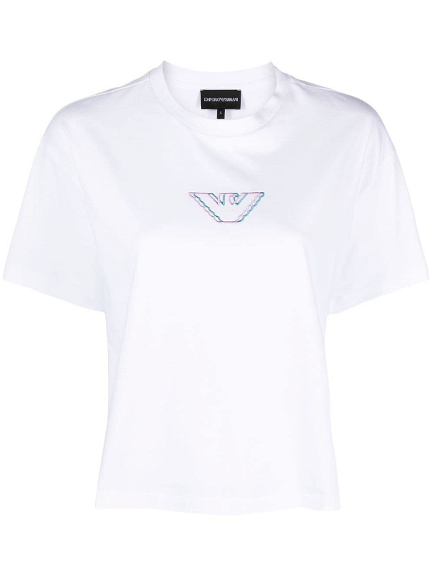 Photo: EMPORIO ARMANI - Logo Cotton T-shirt