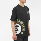 Men's AAPE Unvs Side T-Shirt in Black