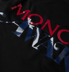 Moncler Genius - Awake NY 2 Moncler 1952 Logo-Print Loopback Cotton-Jersey Hoodie - Black