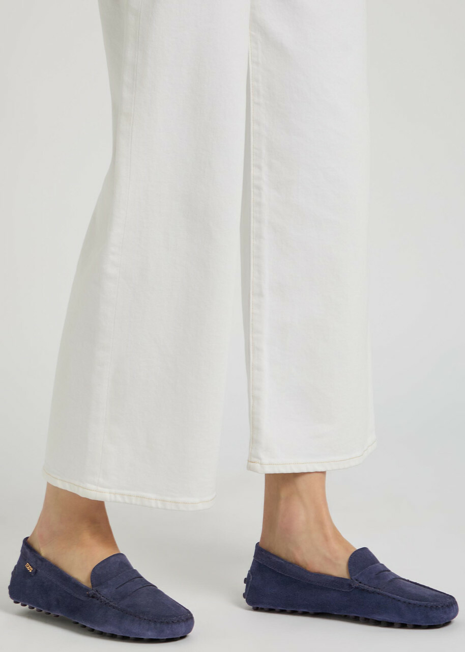 Tods Gommino Suede Loafers Navy