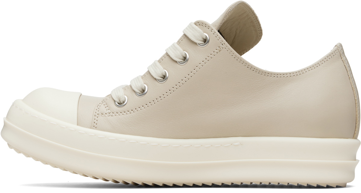 Rick Owens Beige Temple Extreme Low Sneakers